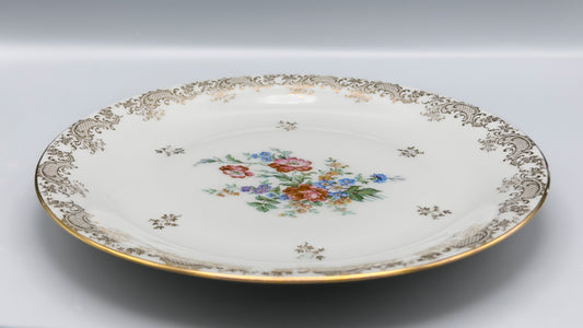 Lot de 4 grandes assiettes chiadées porcelaine de Limoges