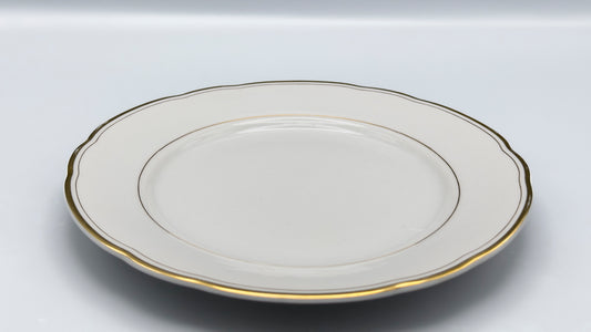 Petites assiettes porcelaine bohème dorées