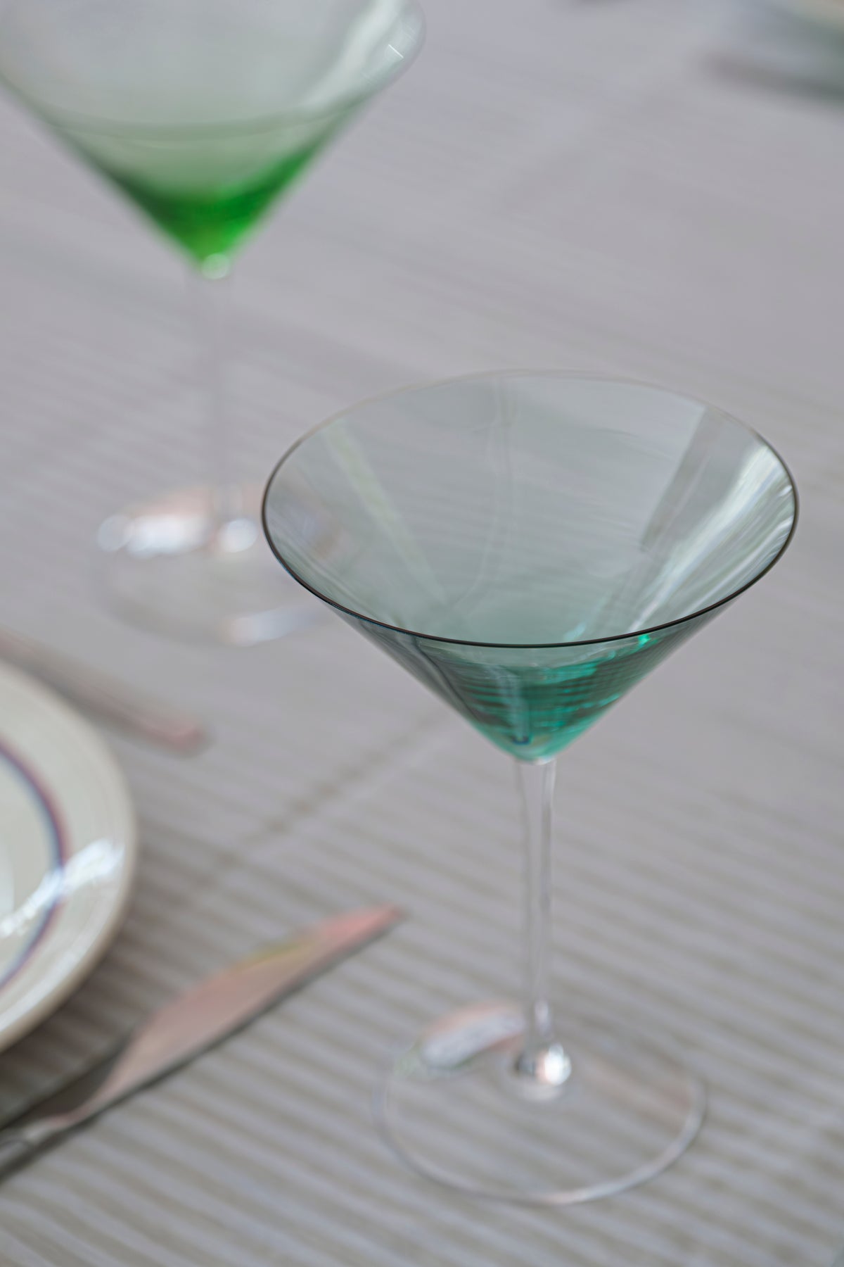 Lot de 5 grands verres à martini