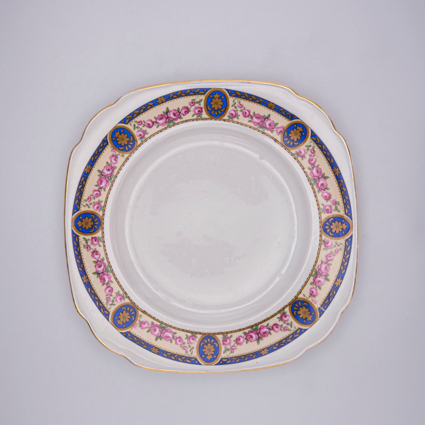 Petites assiettes bleues carrés Germany