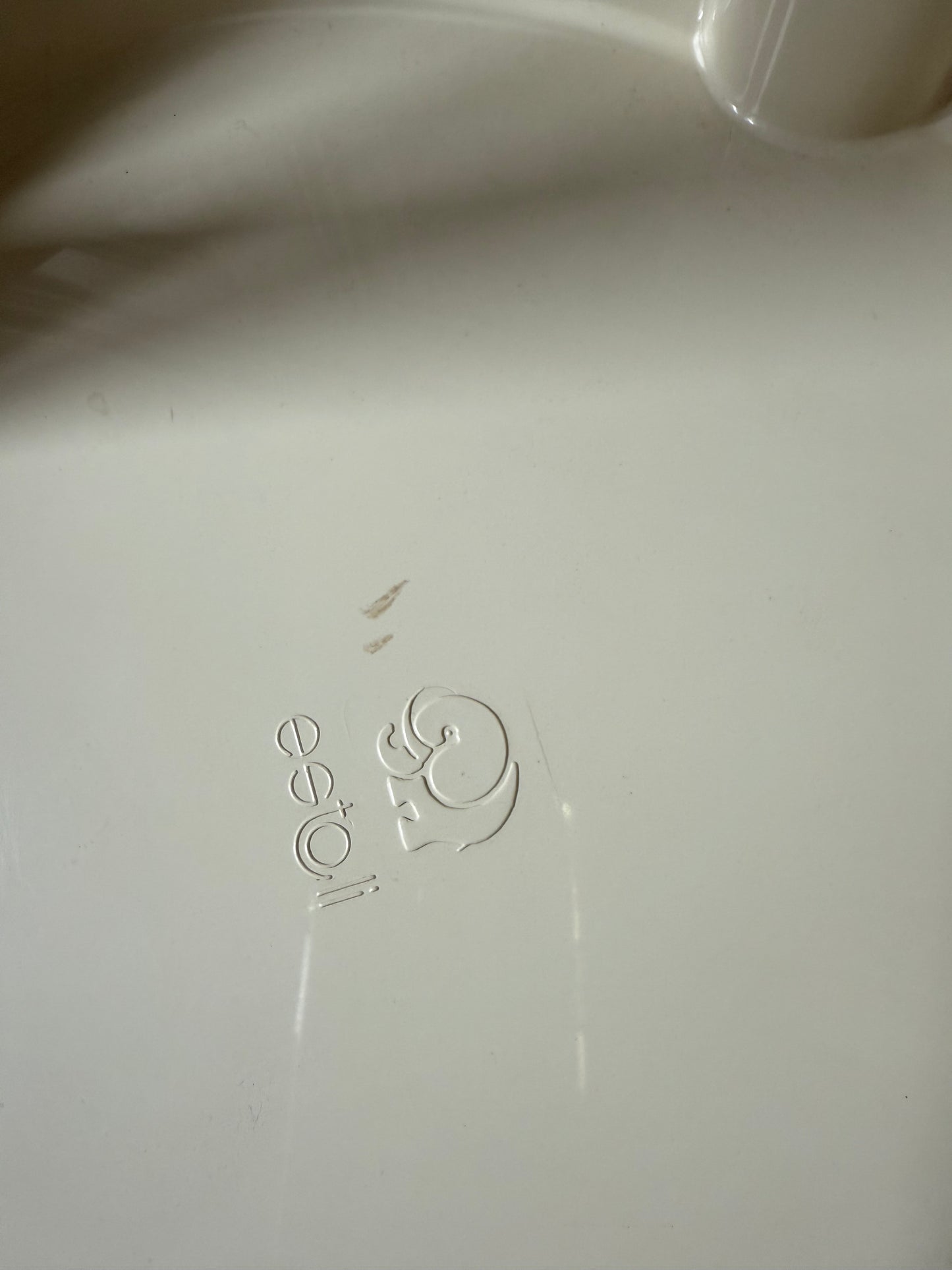 Tabouret design crème