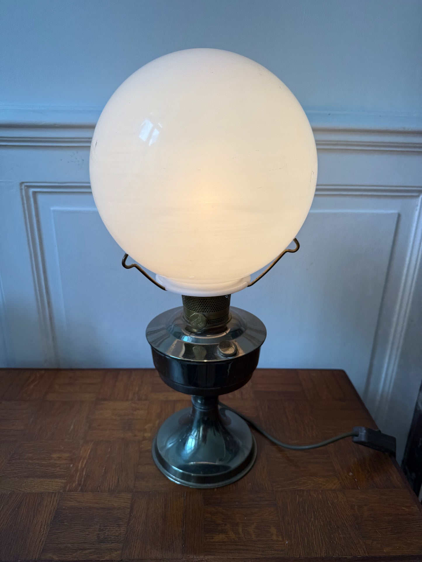 Lampe à huile électrique Art Nouveau