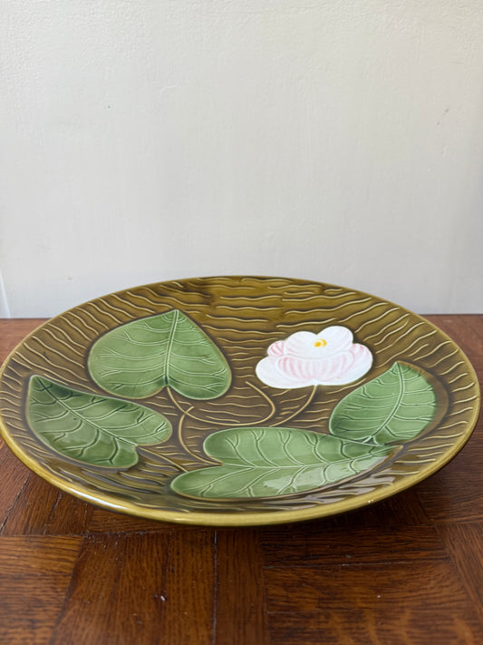 Plat nénuphar Sarreguemines