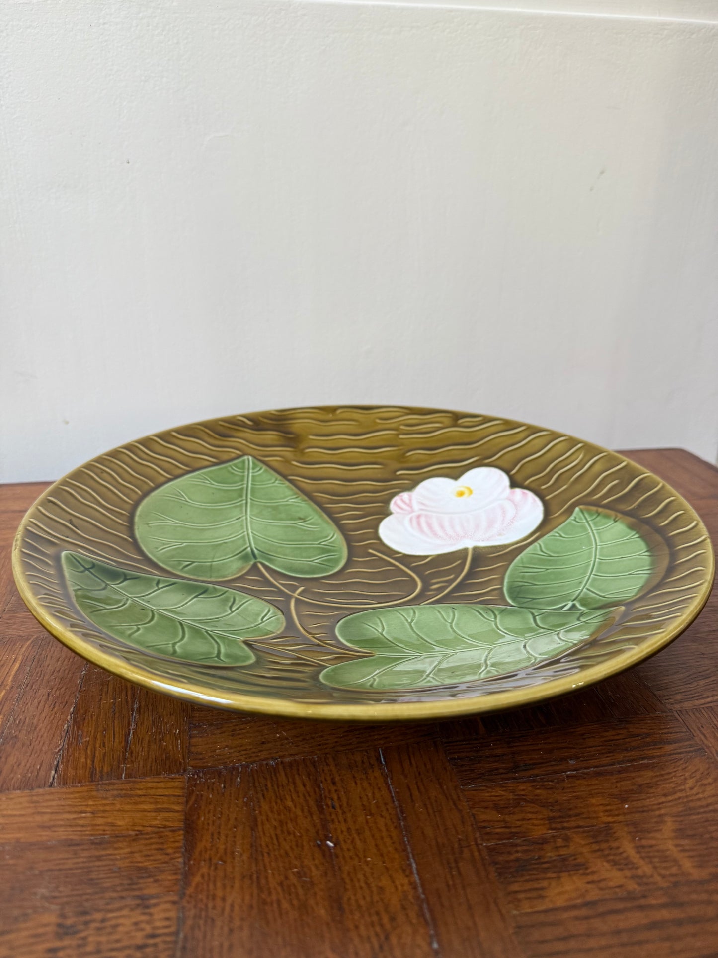 Plat nénuphar Sarreguemines