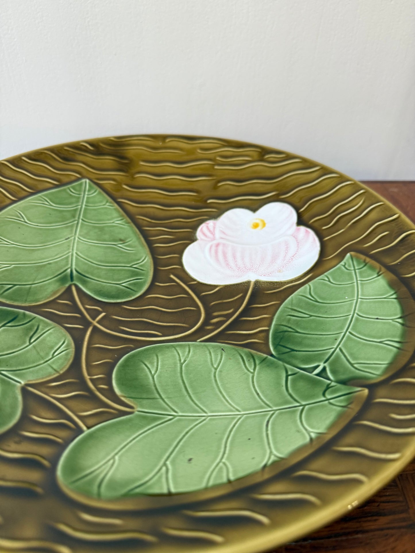 Plat nénuphar Sarreguemines