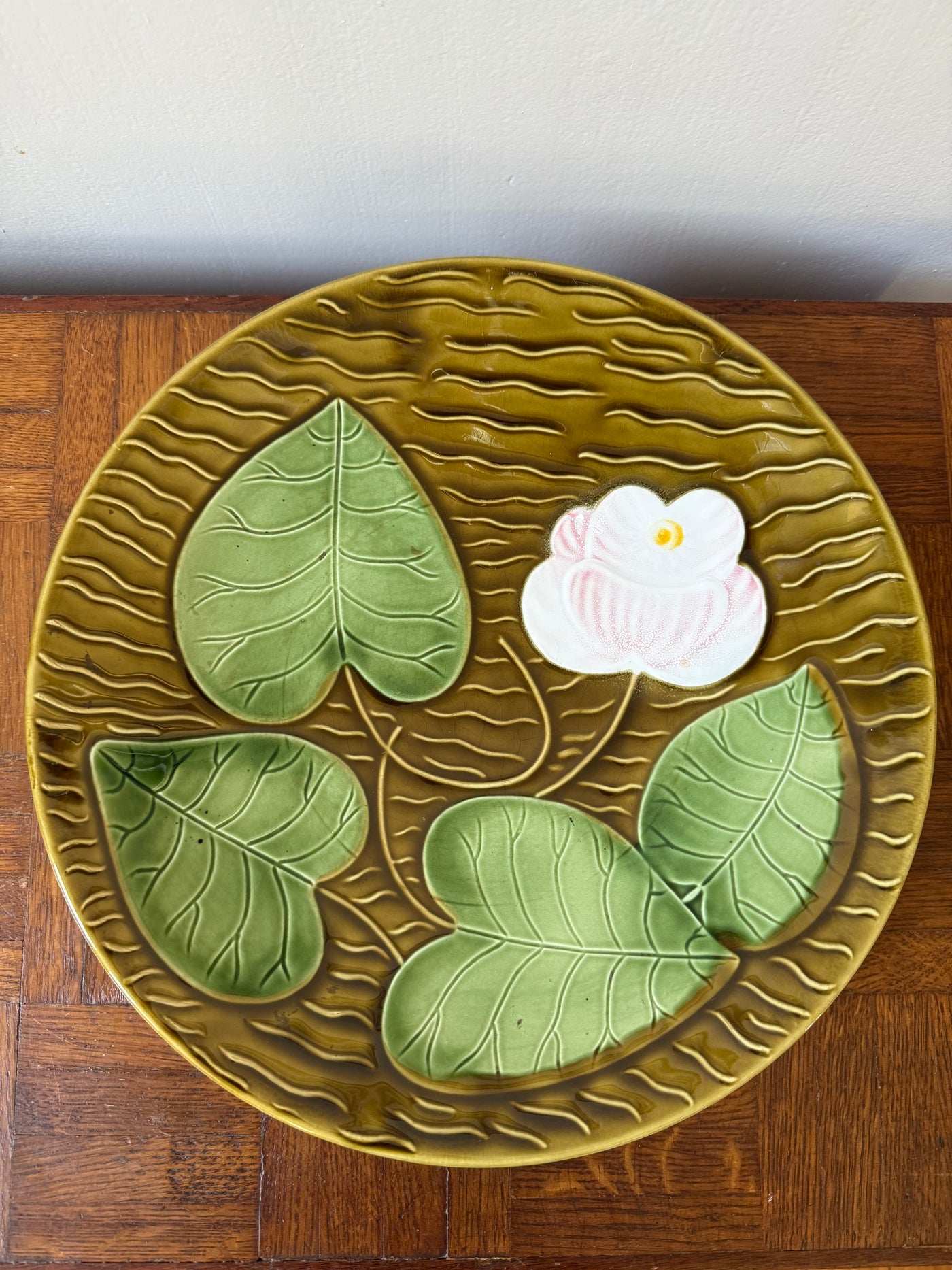 Plat nénuphar Sarreguemines