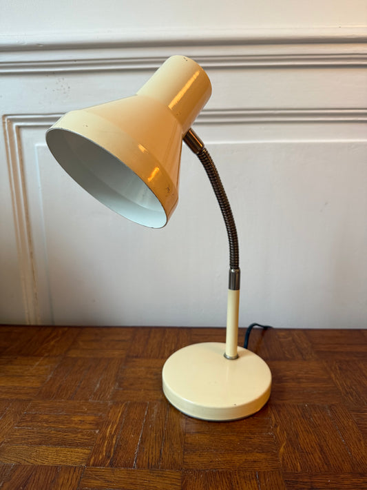 Lampe de bureau jaune pâle