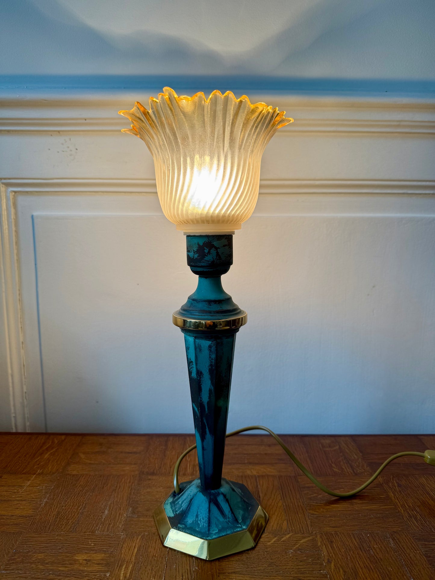 Lampe tulipe Art Déco