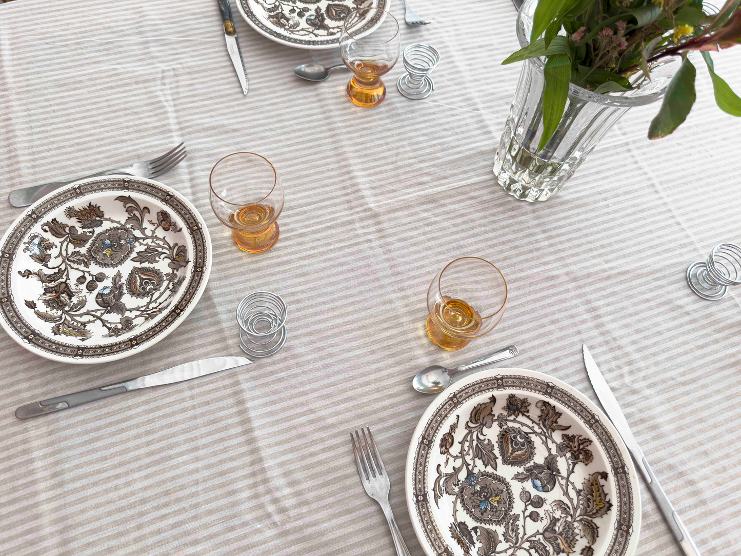 Assiettes creuses anglaises Jacobean