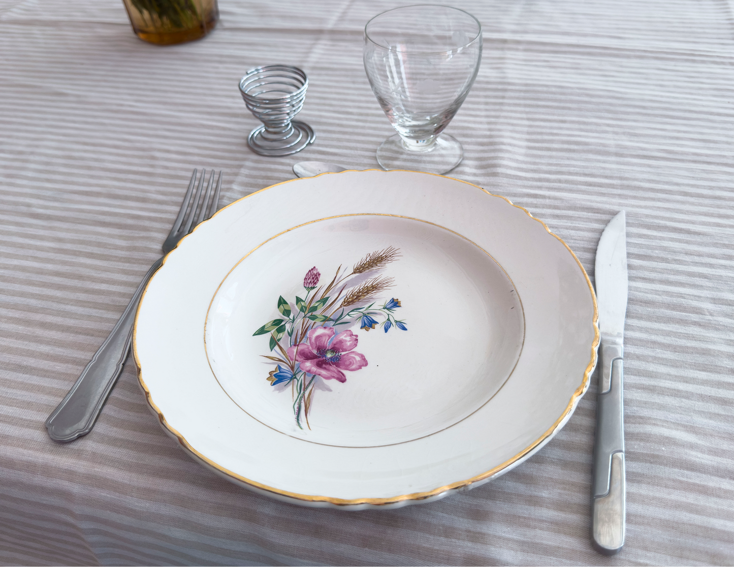 Lot de 6 assiettes épi de blé Moulin des loups