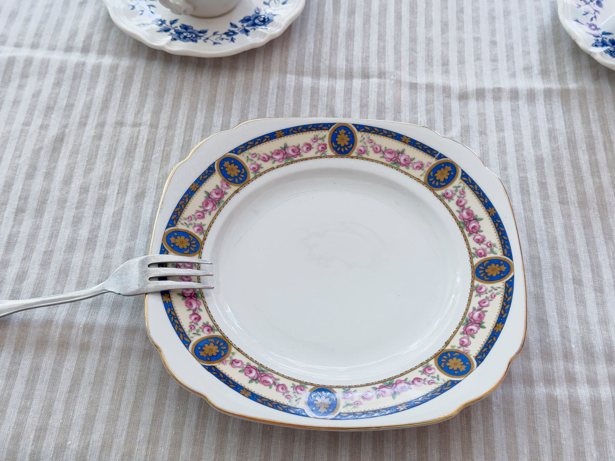 Petites assiettes bleues carrés Germany