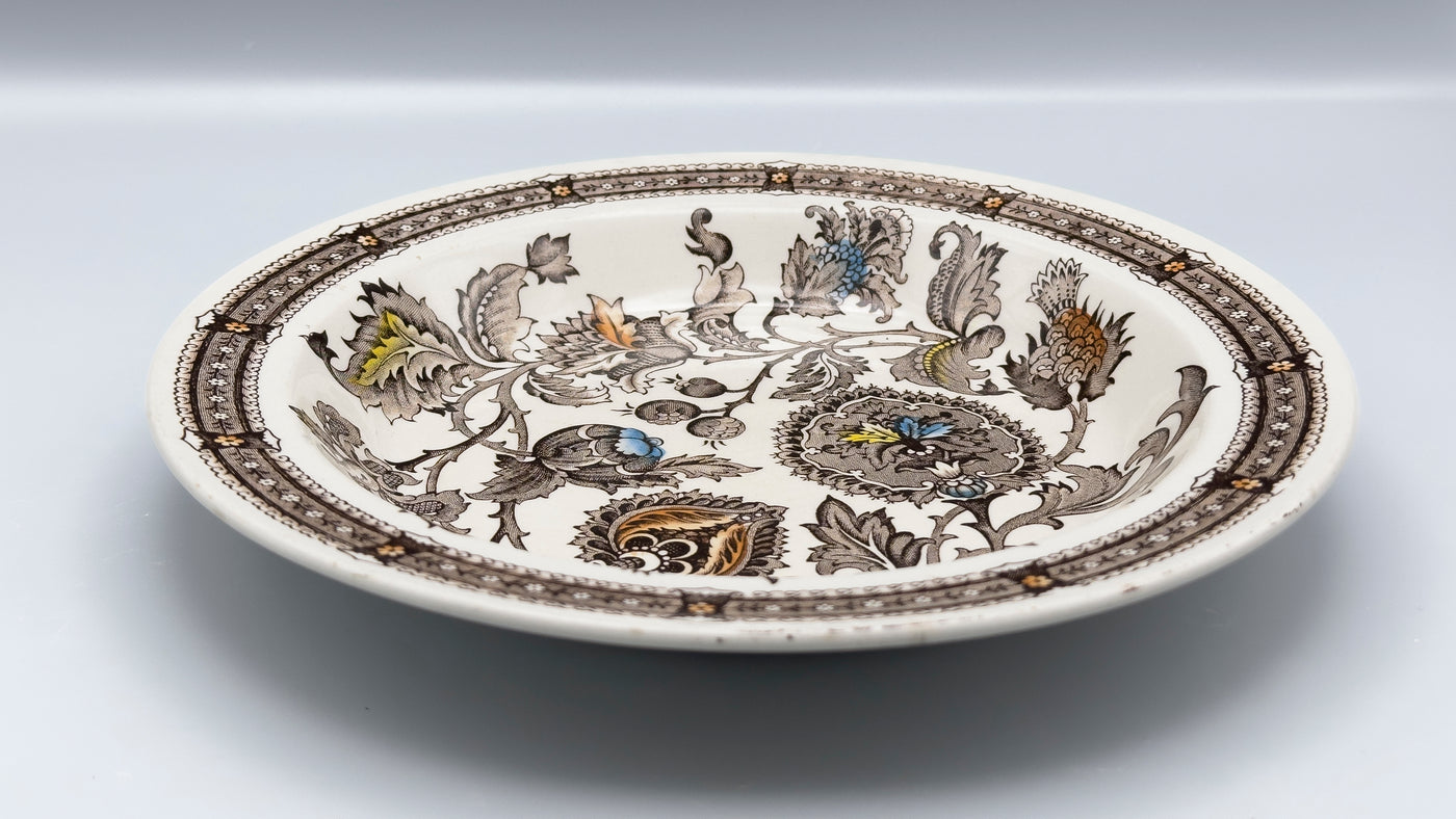 Assiettes creuses anglaises Jacobean