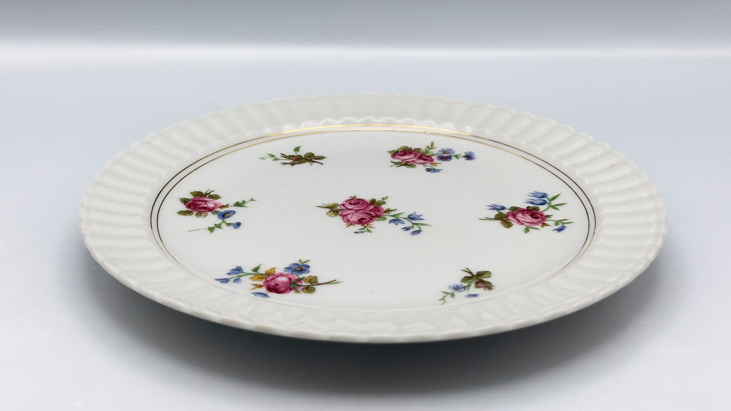Lot de 6 assiettes très fleuries porcelaine de Limoges