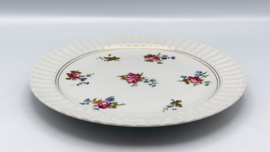 Lot de 6 assiettes très fleuries porcelaine de Limoges