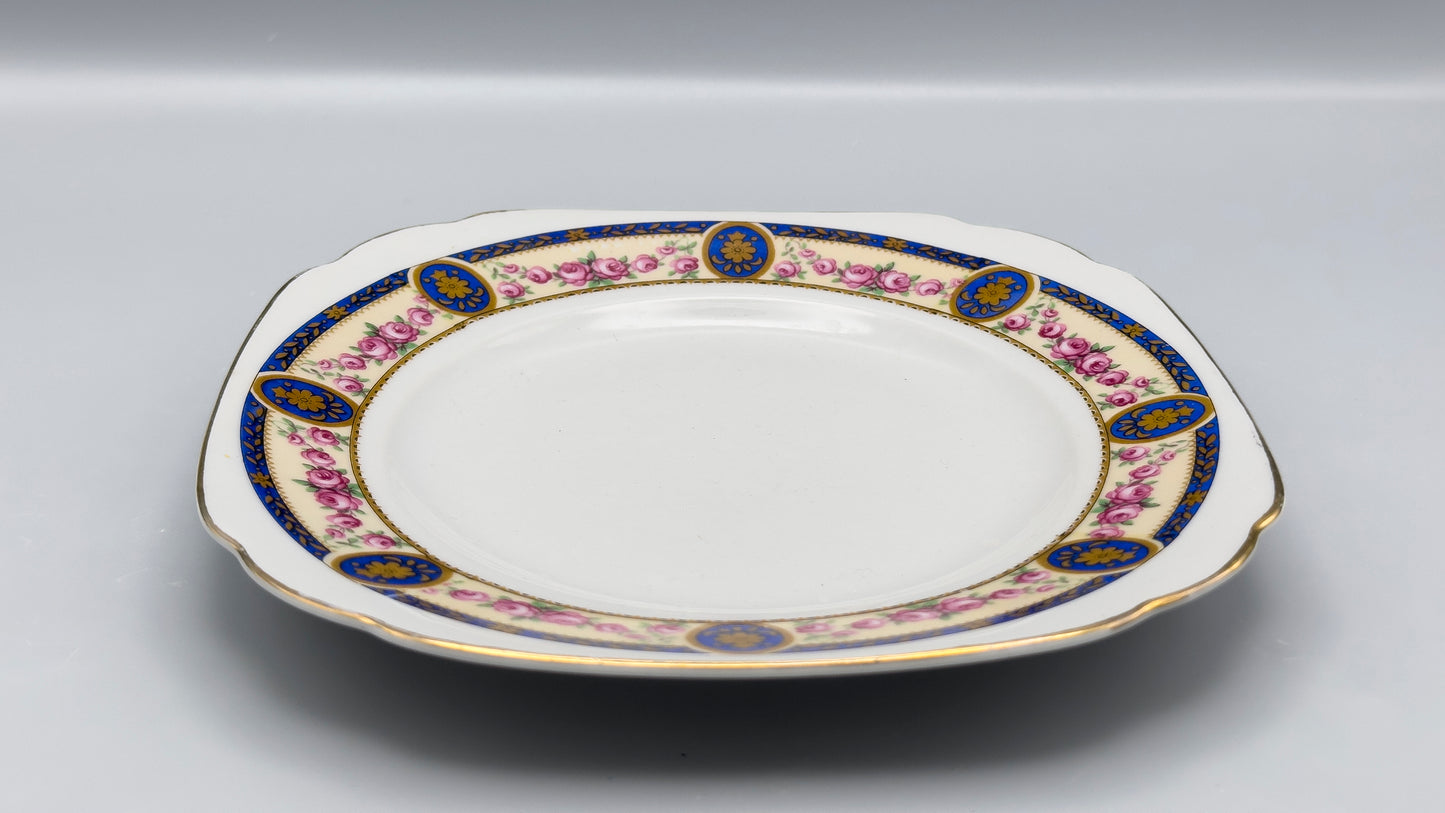 Petites assiettes bleues carrés Germany