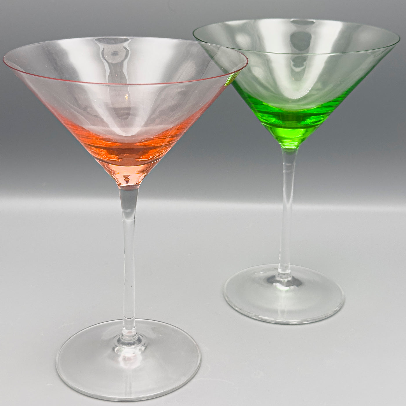 Lot de 5 grands verres à martini