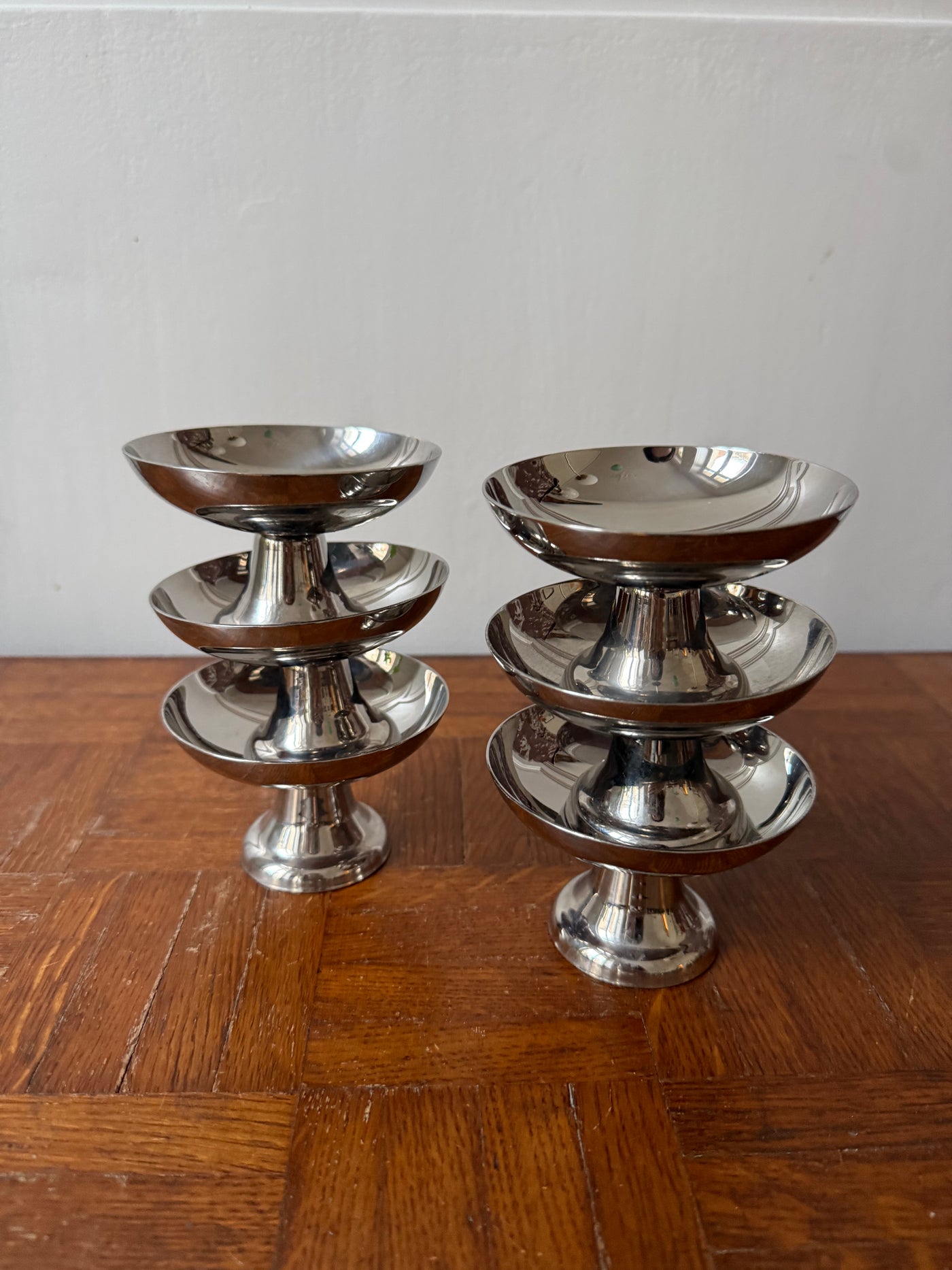 6 coupes en inox