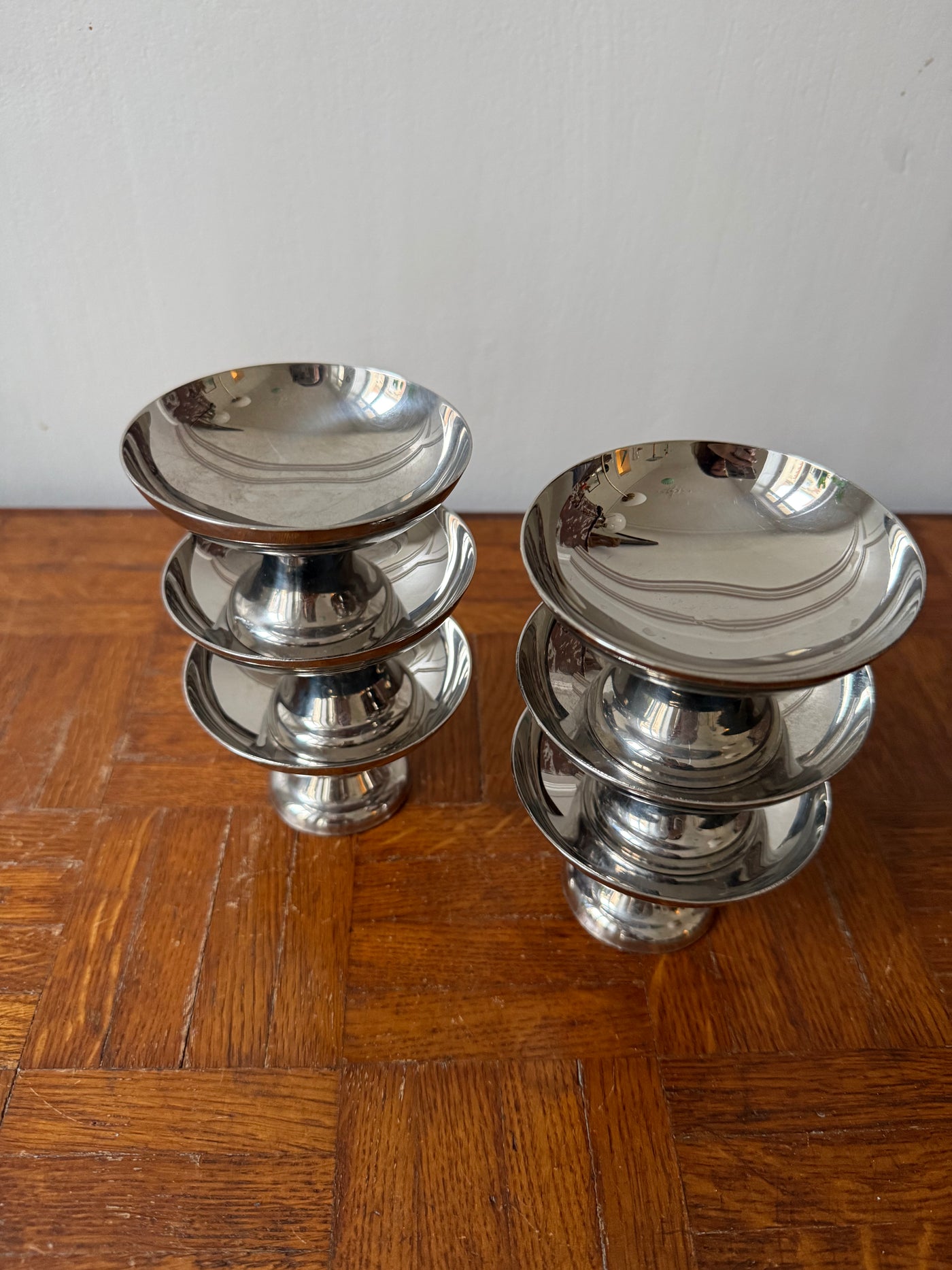 6 coupes en inox