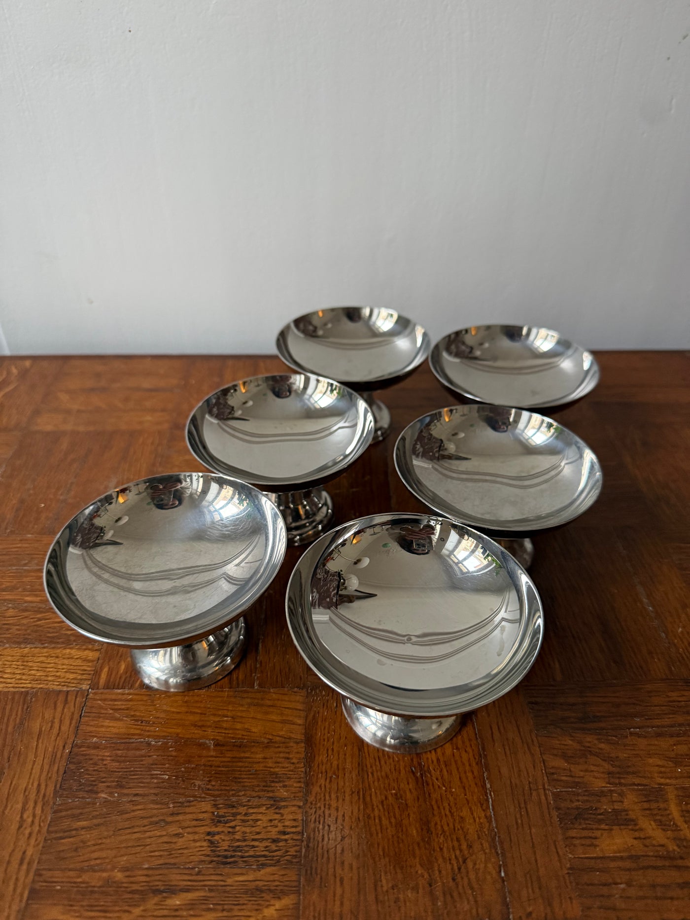 6 coupes en inox