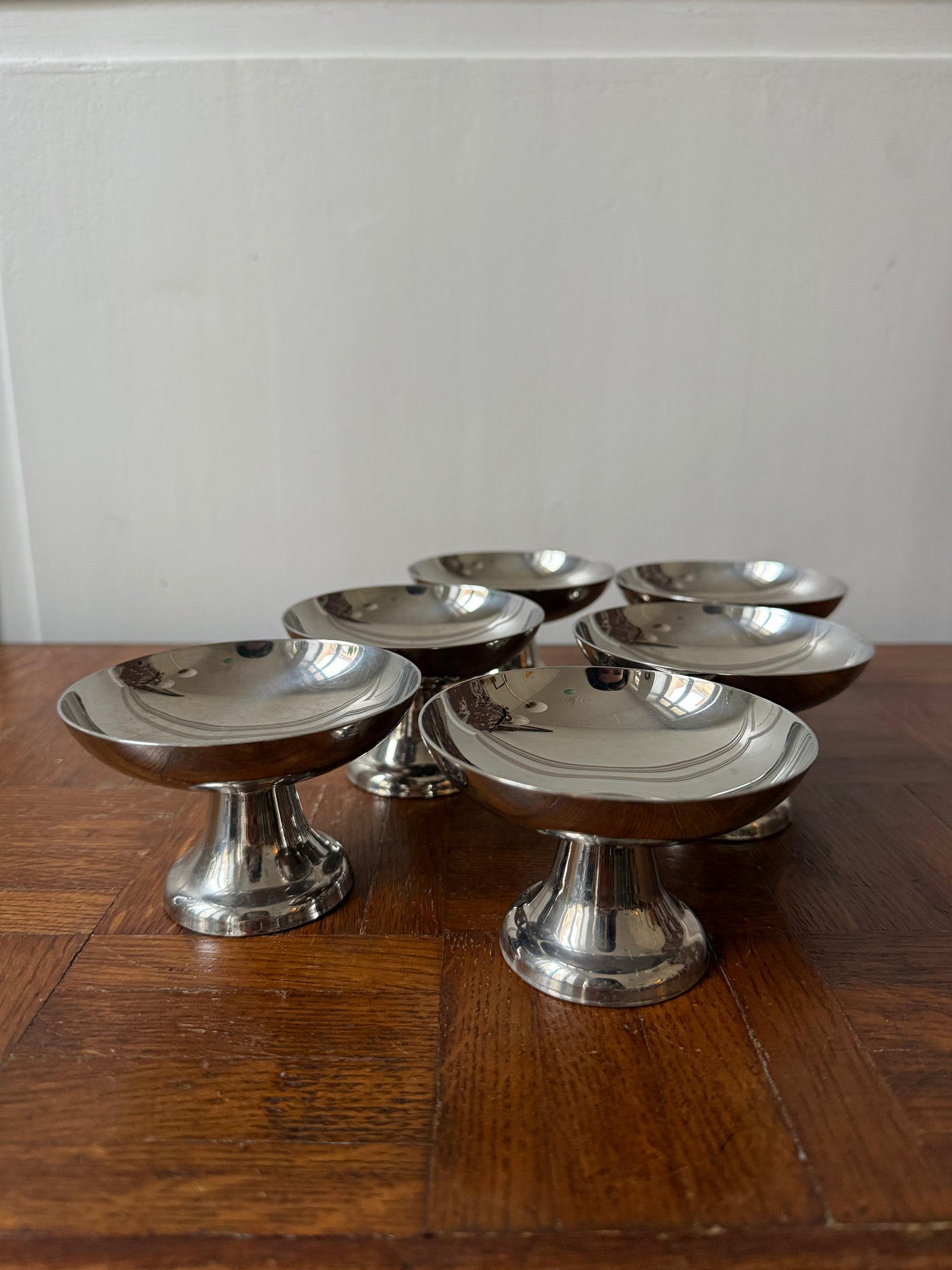 6 coupes en inox