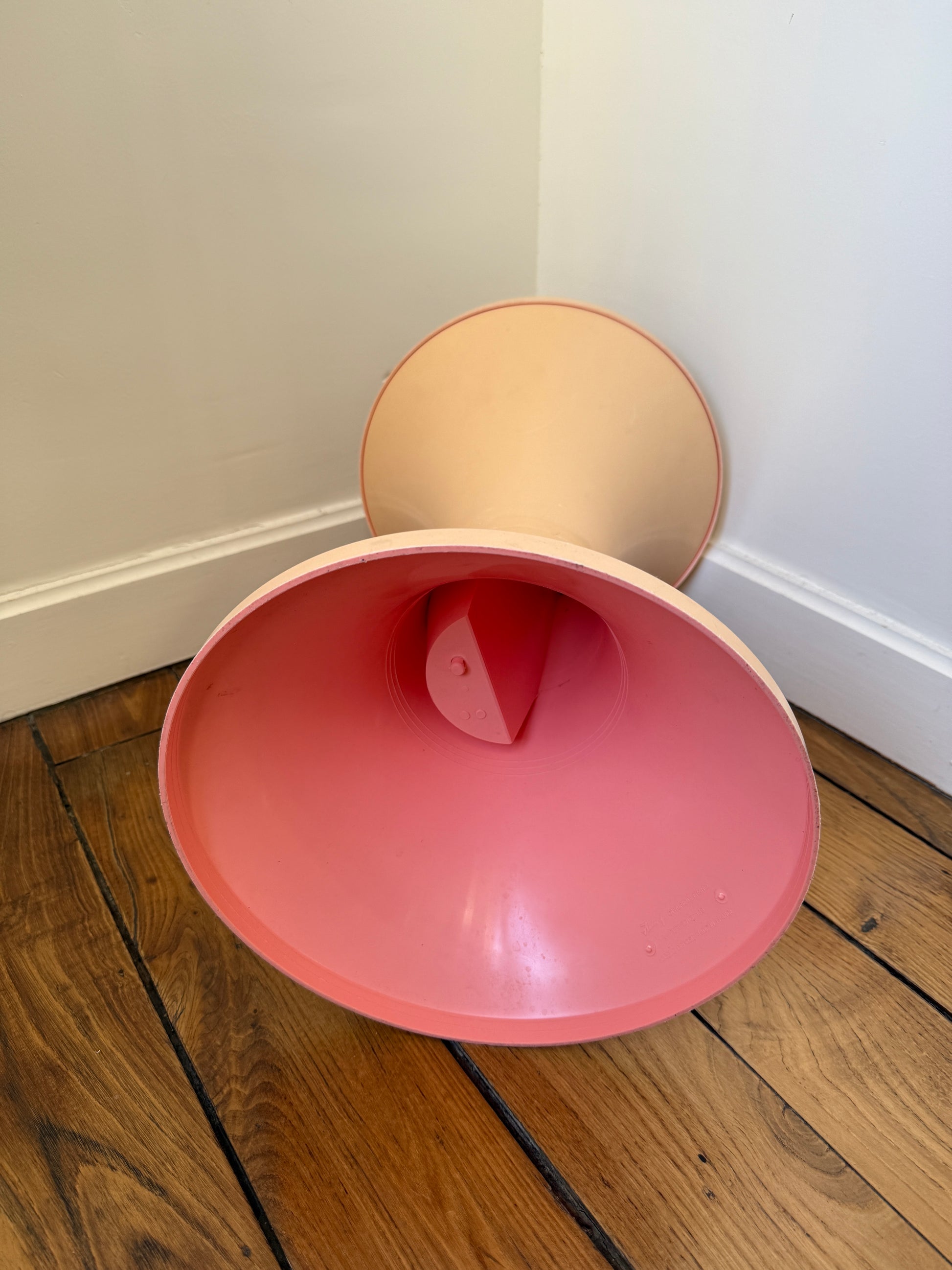 Razzia Tam-Tam Stamp tabouret made in France with wooden legs and cushioned seat, stylish and functional home decor piece.