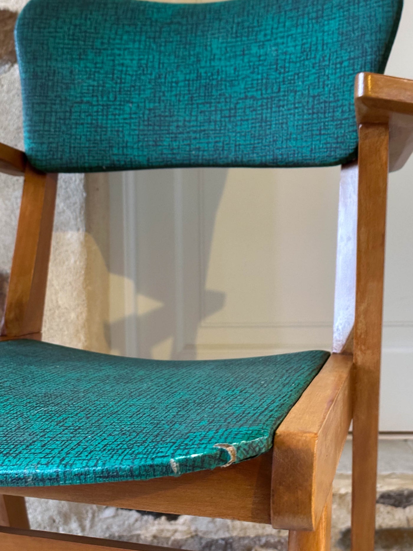 Chaise de bridge verte