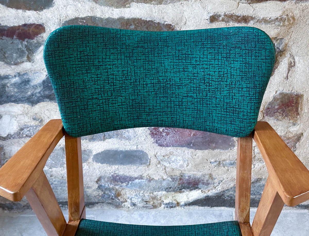 Chaise de bridge verte