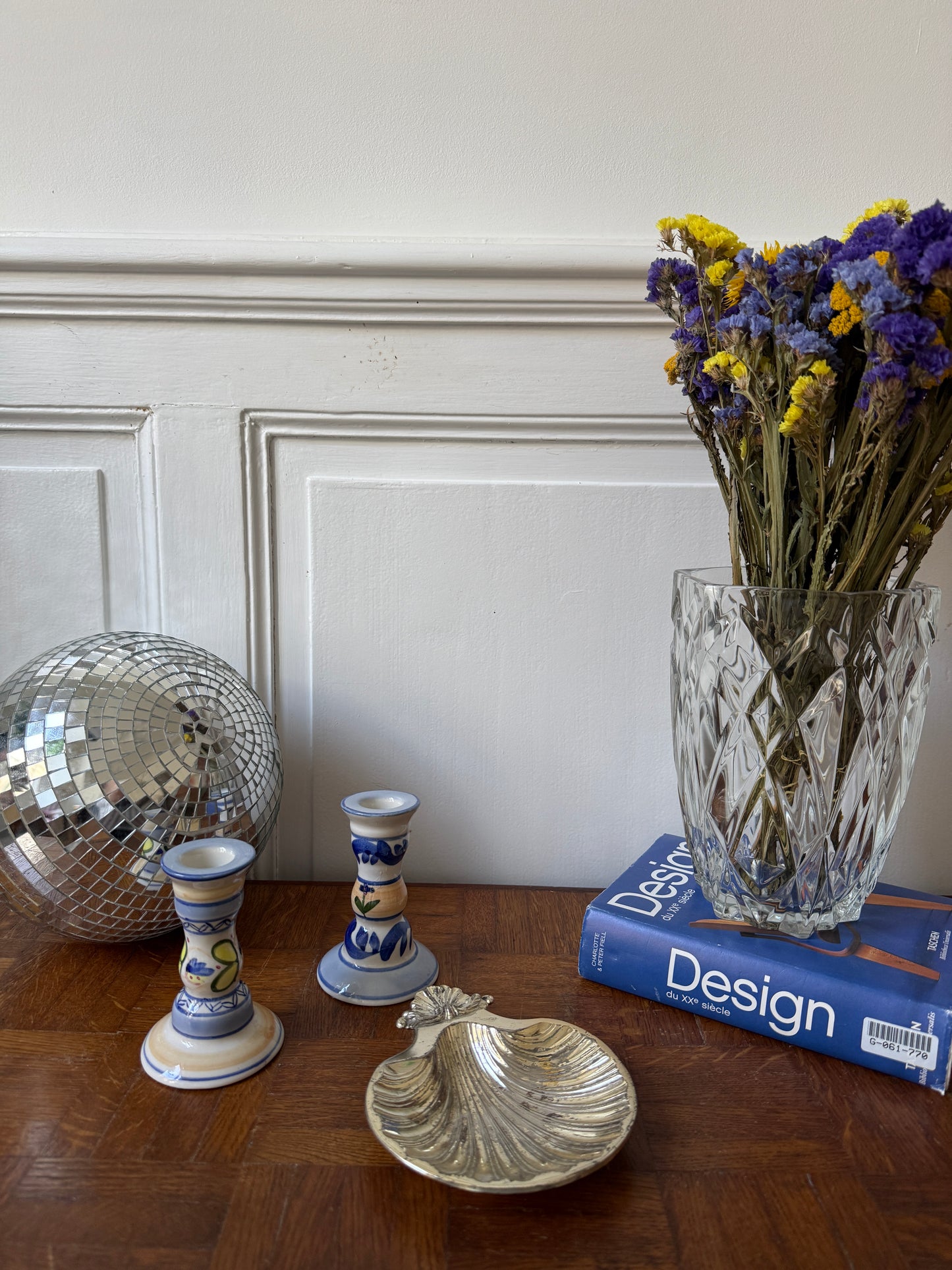 Coupelle coquillage en métal argenté