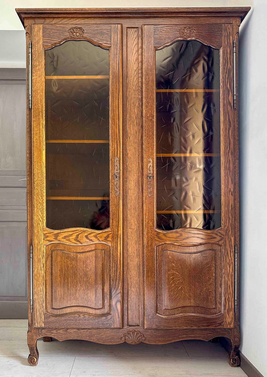 Bibliothèque en chêne massif - Marque Riskoff