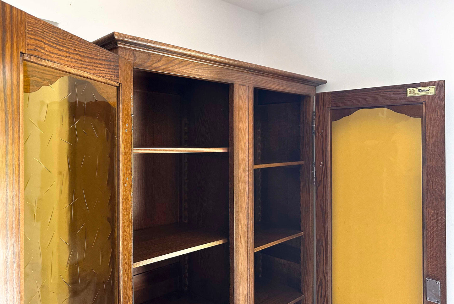 Bibliothèque en chêne massif - Marque Riskoff