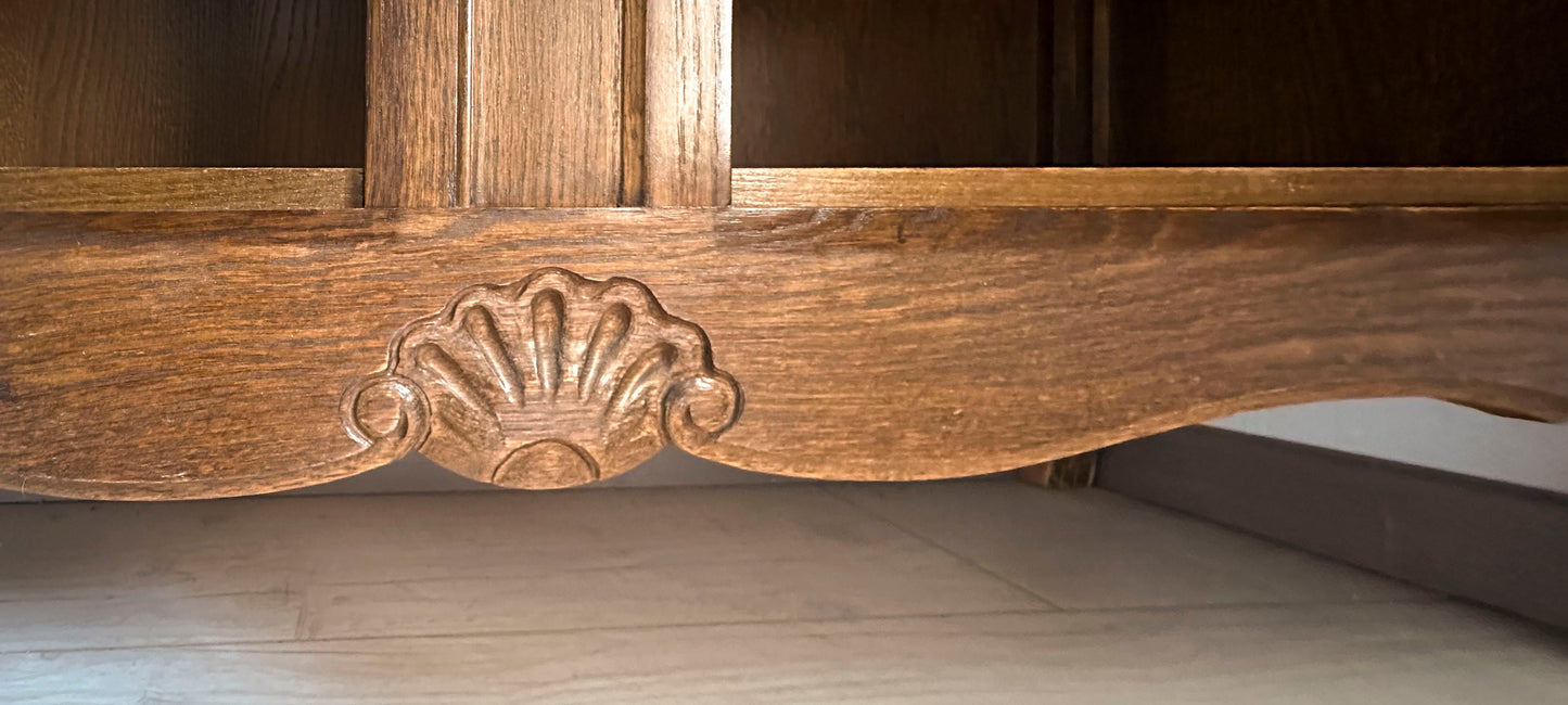 Bibliothèque en chêne massif - Marque Riskoff