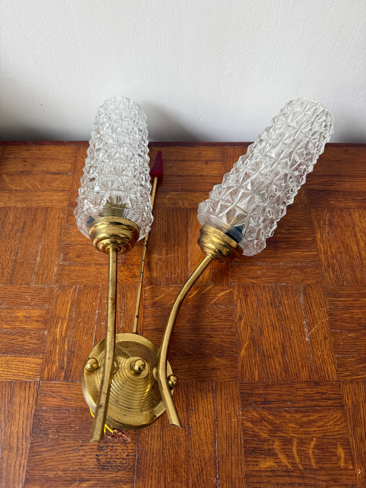 Applique tulipe murale vintage – esprit années 60