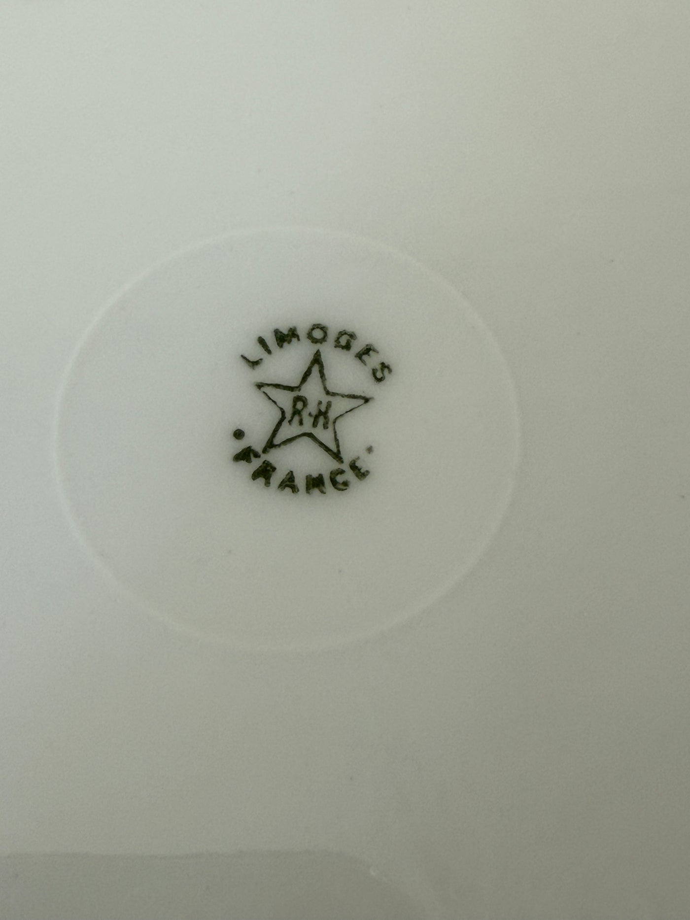 Lot de 7 assiettes plates en porcelaine de Limoges