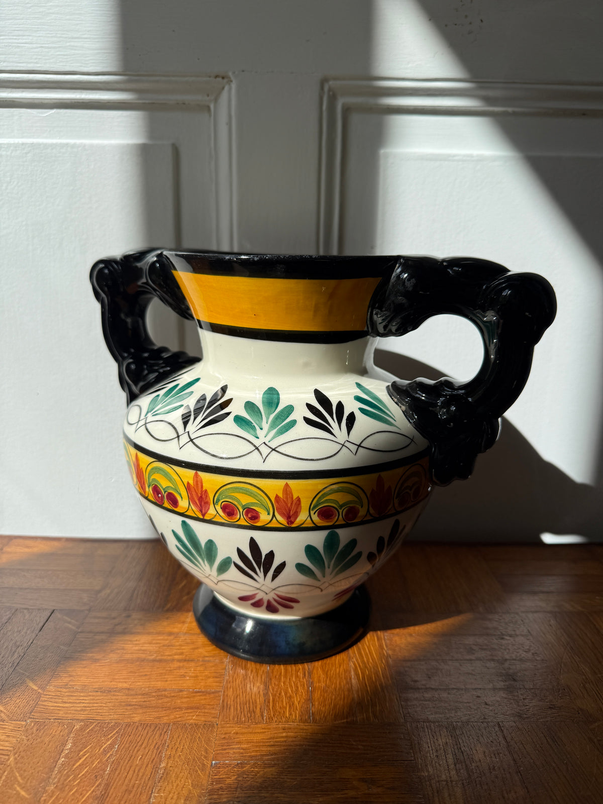 Vase Quimper en céramique – décor peint main