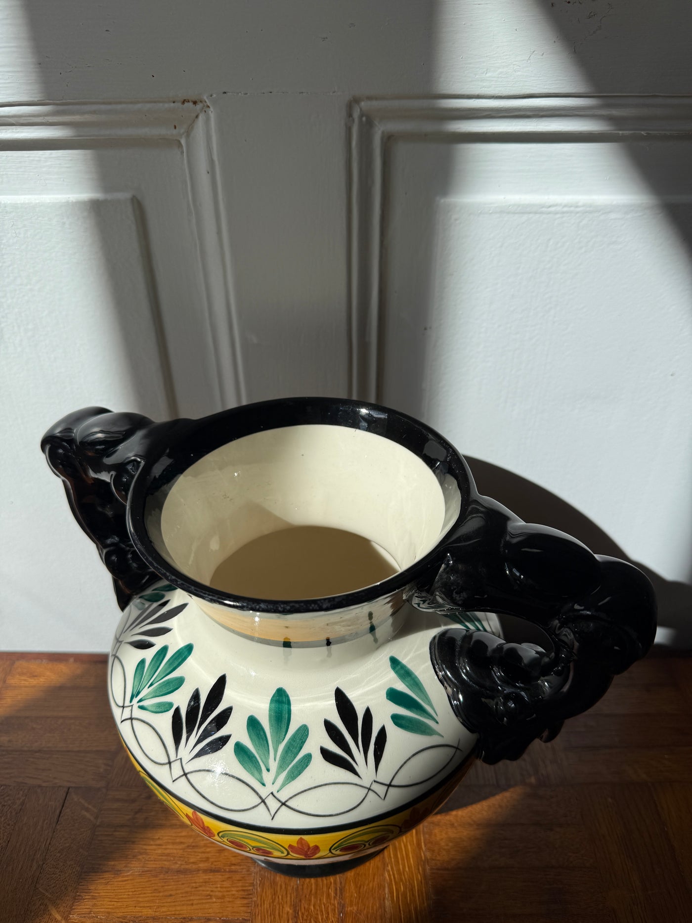 Vase Quimper en céramique – décor peint main