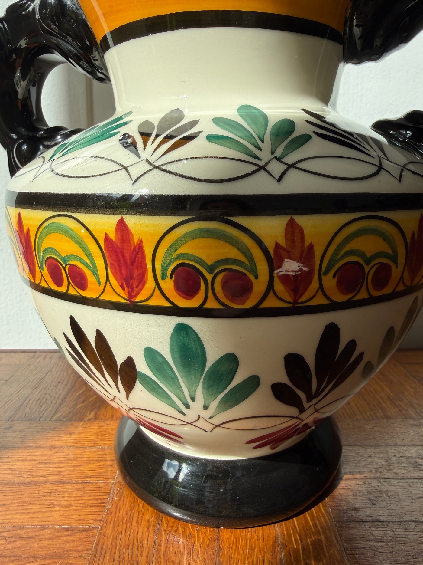 Vase Quimper en céramique – décor peint main