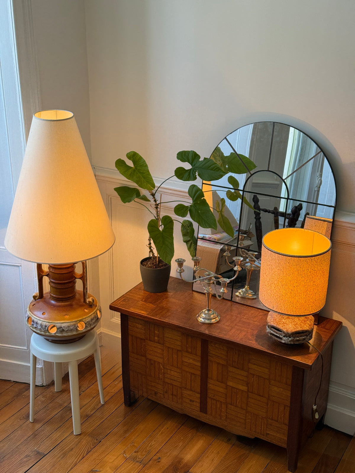 Lampe céramique Fat Lava - Mid century 1970