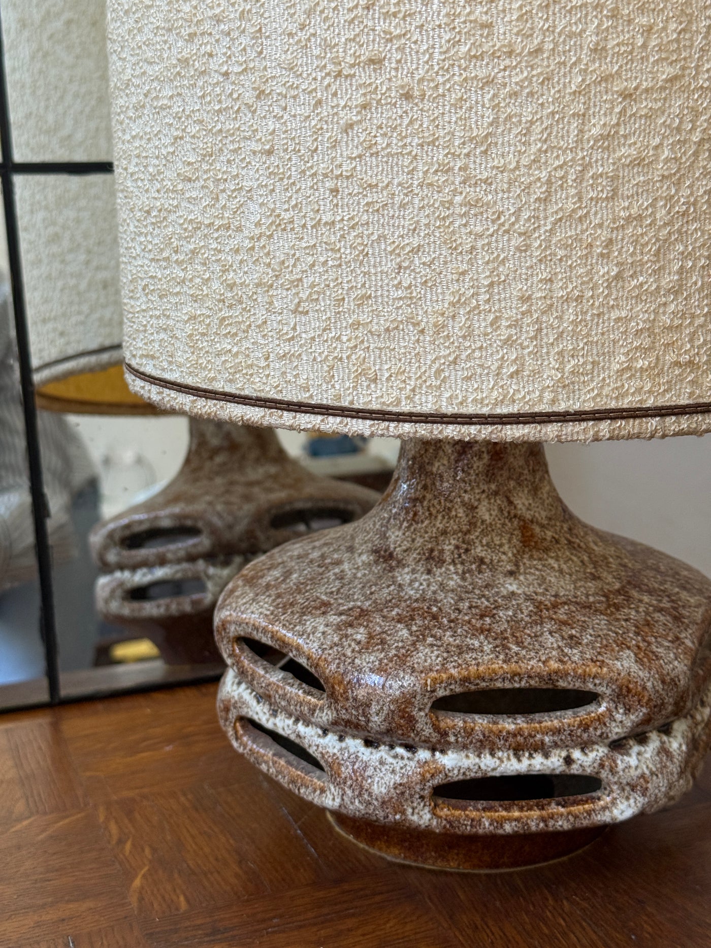 Lampe céramique Fat Lava - Mid century 1970