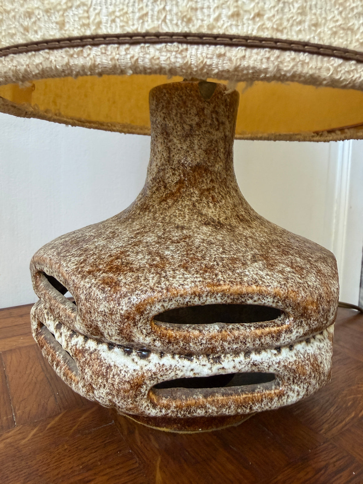 Lampe céramique Fat Lava - Mid century 1970