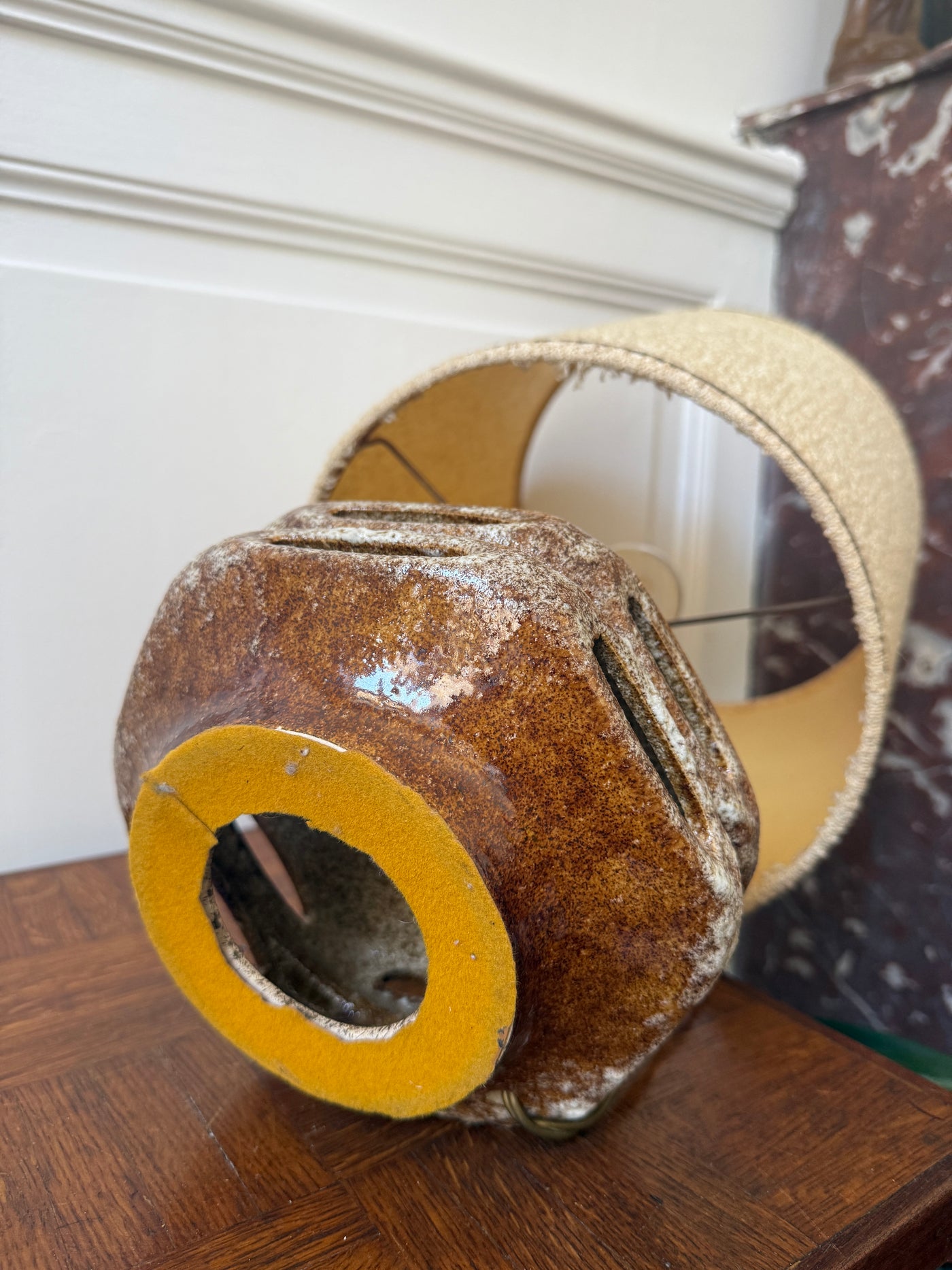 Lampe céramique Fat Lava - Mid century 1970