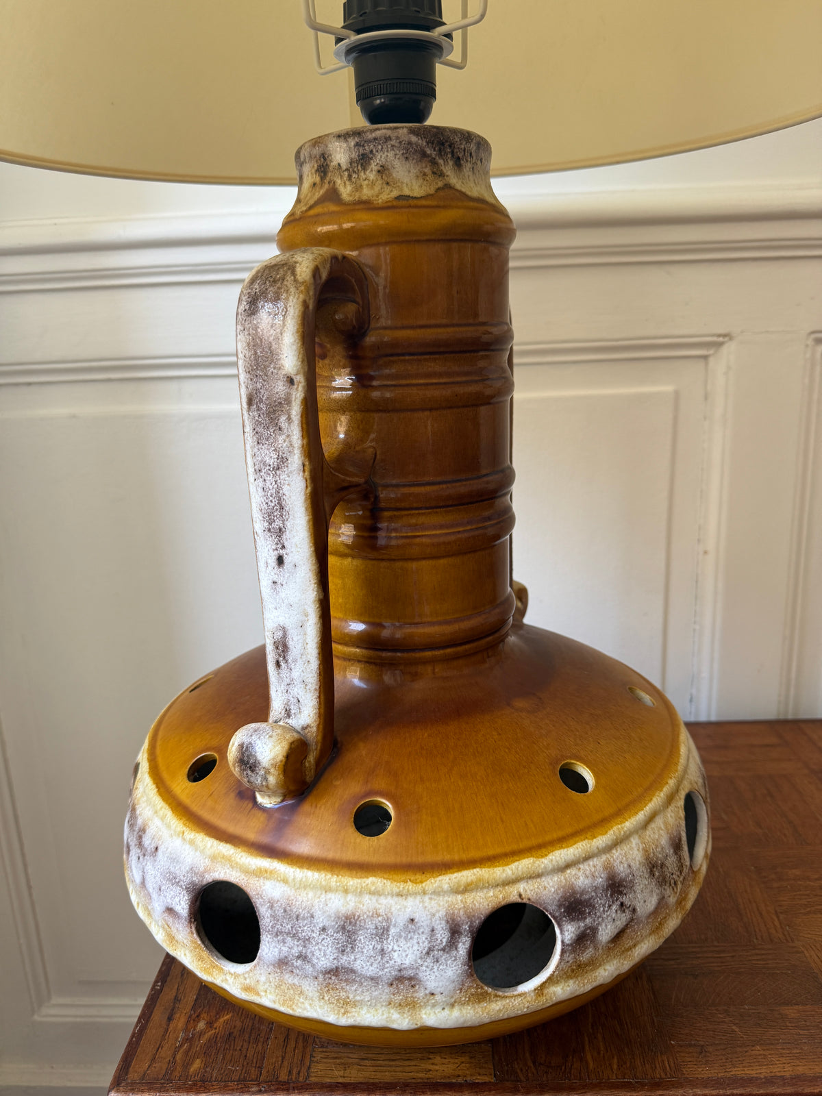 Lampe de sol en céramique – Fat Lava Mid century - années 60/70