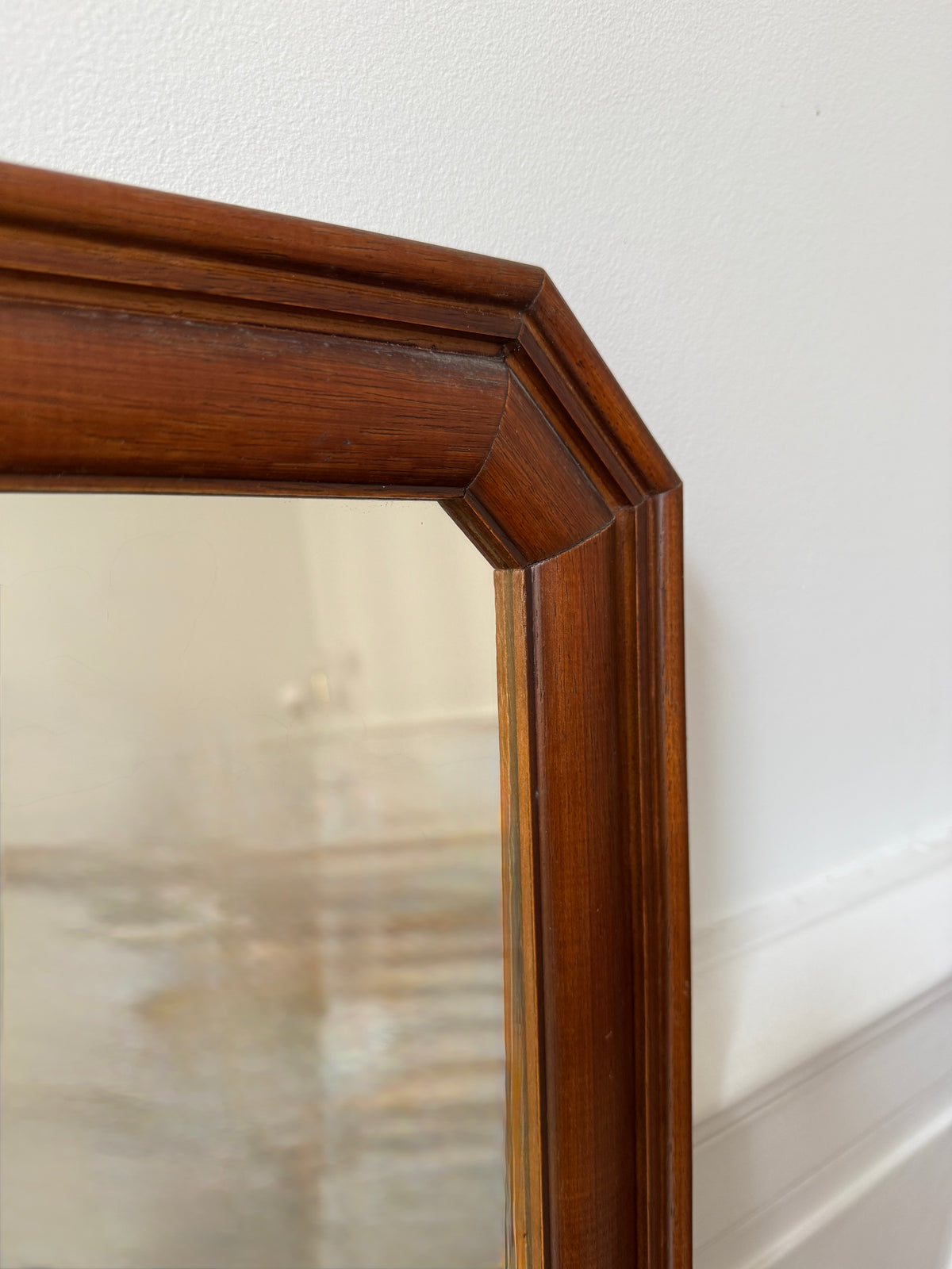 Miroir cadre en bois ancien