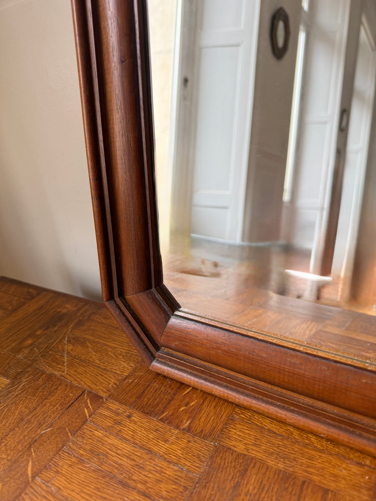 Miroir cadre en bois ancien