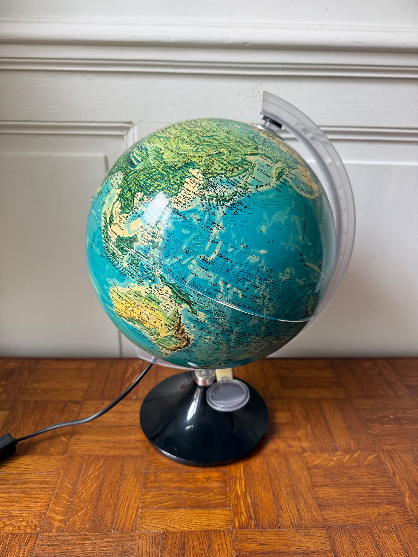 Globe terrestre lumineux Tecnodidattica – Made in Italy 1970/80