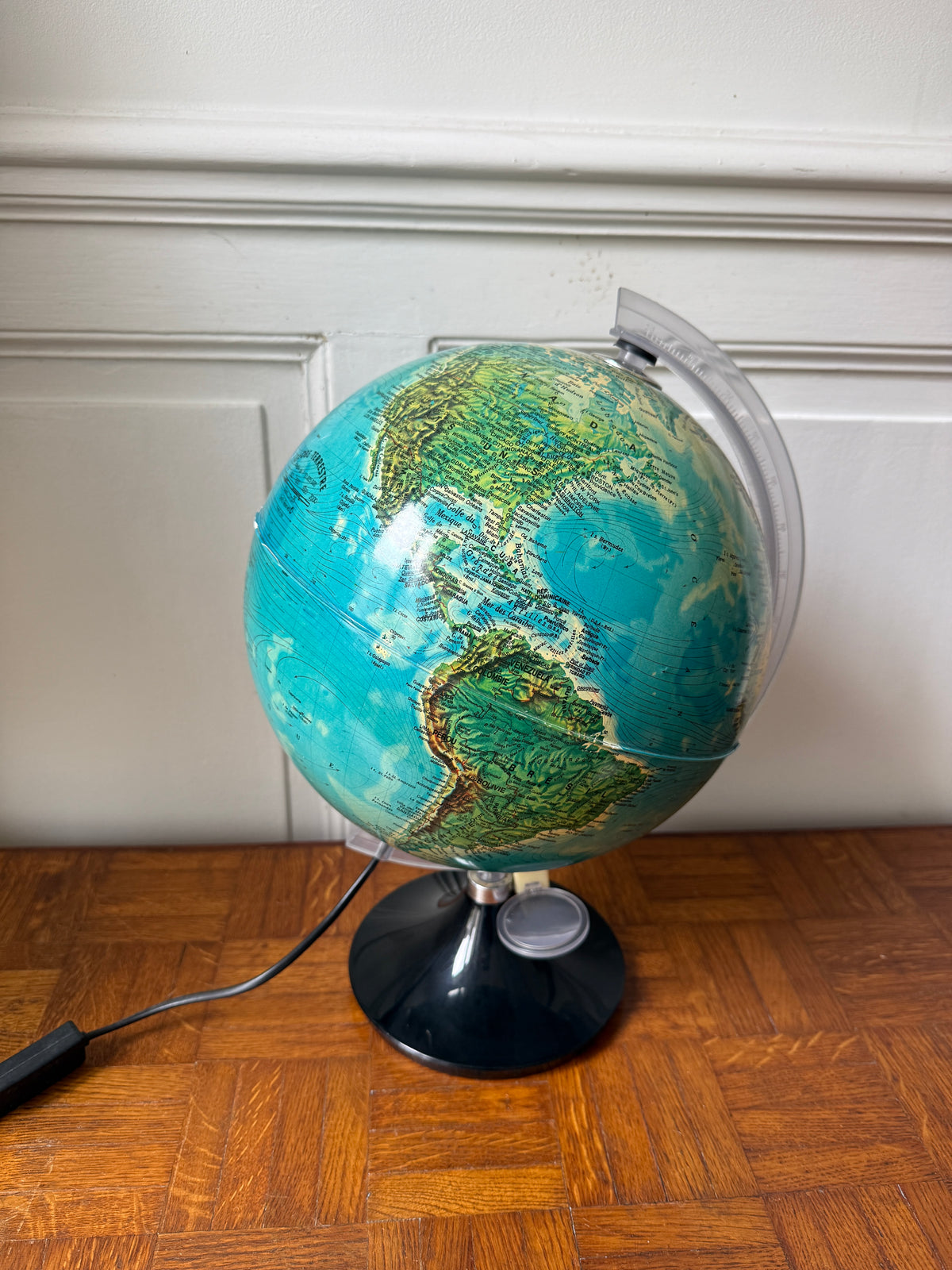 Globe terrestre lumineux Tecnodidattica – Made in Italy 1970/80