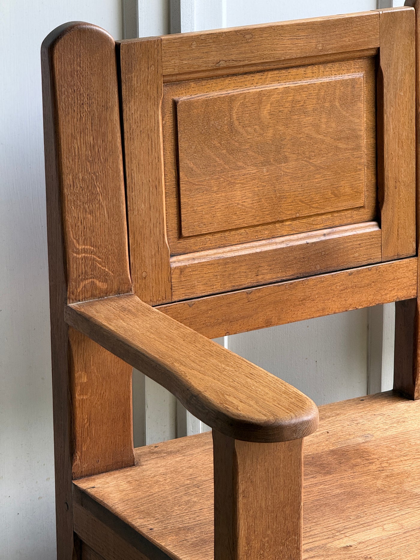 Banc de cantou / banquette avec coffre de rangement en chêne massif