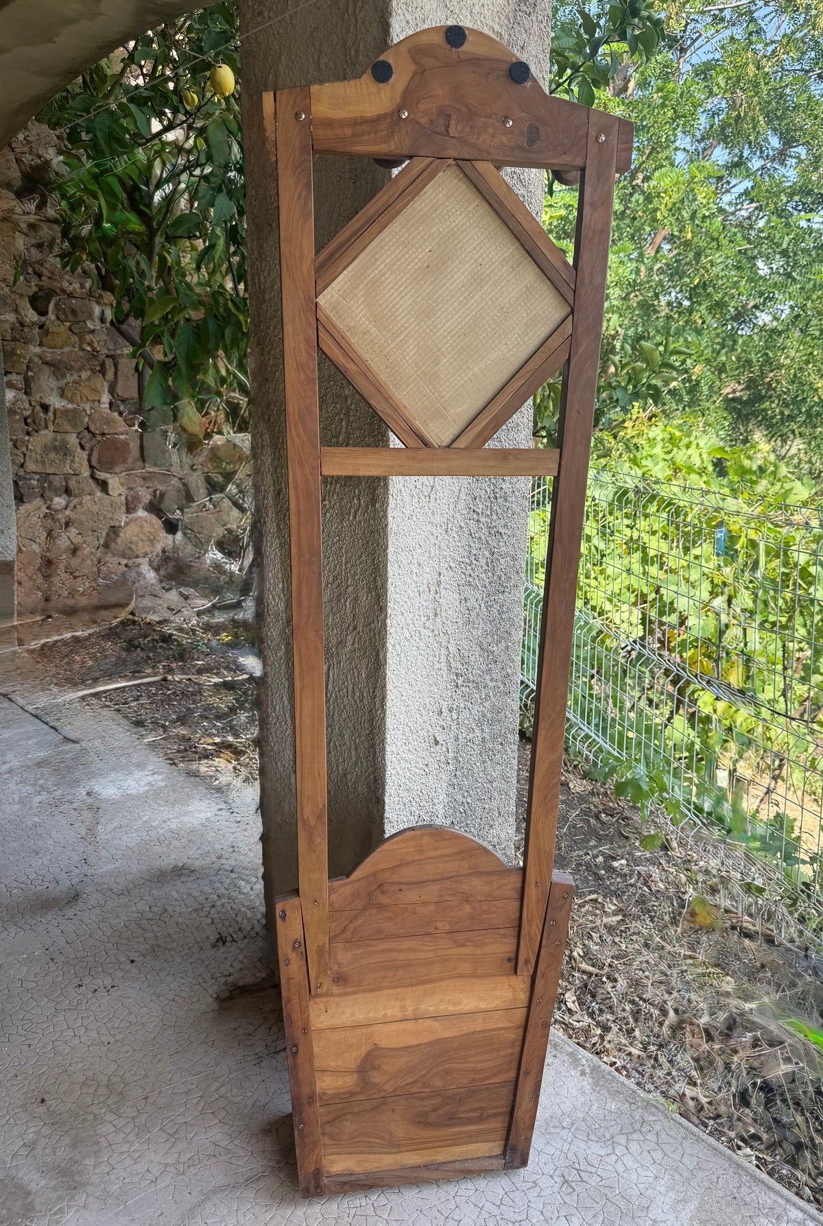 Vestiaire / porte manteaux et parapluie en bois d'olivier