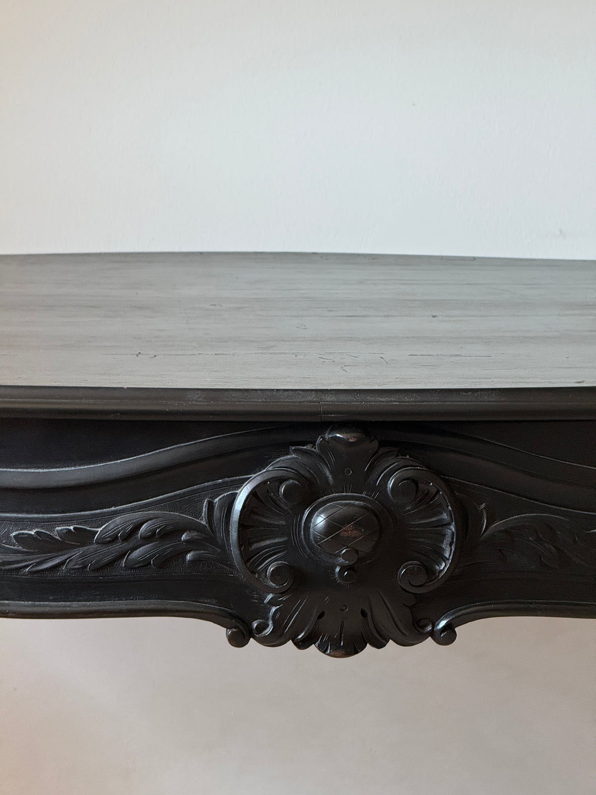 Table à manger / bureau  baroque en hêtre noir