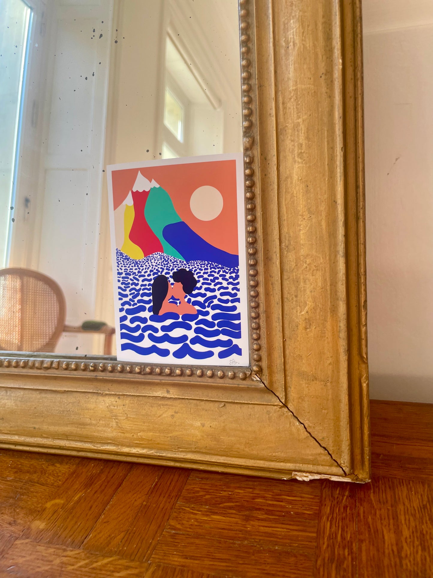 Miroir au mercure Louis XVI