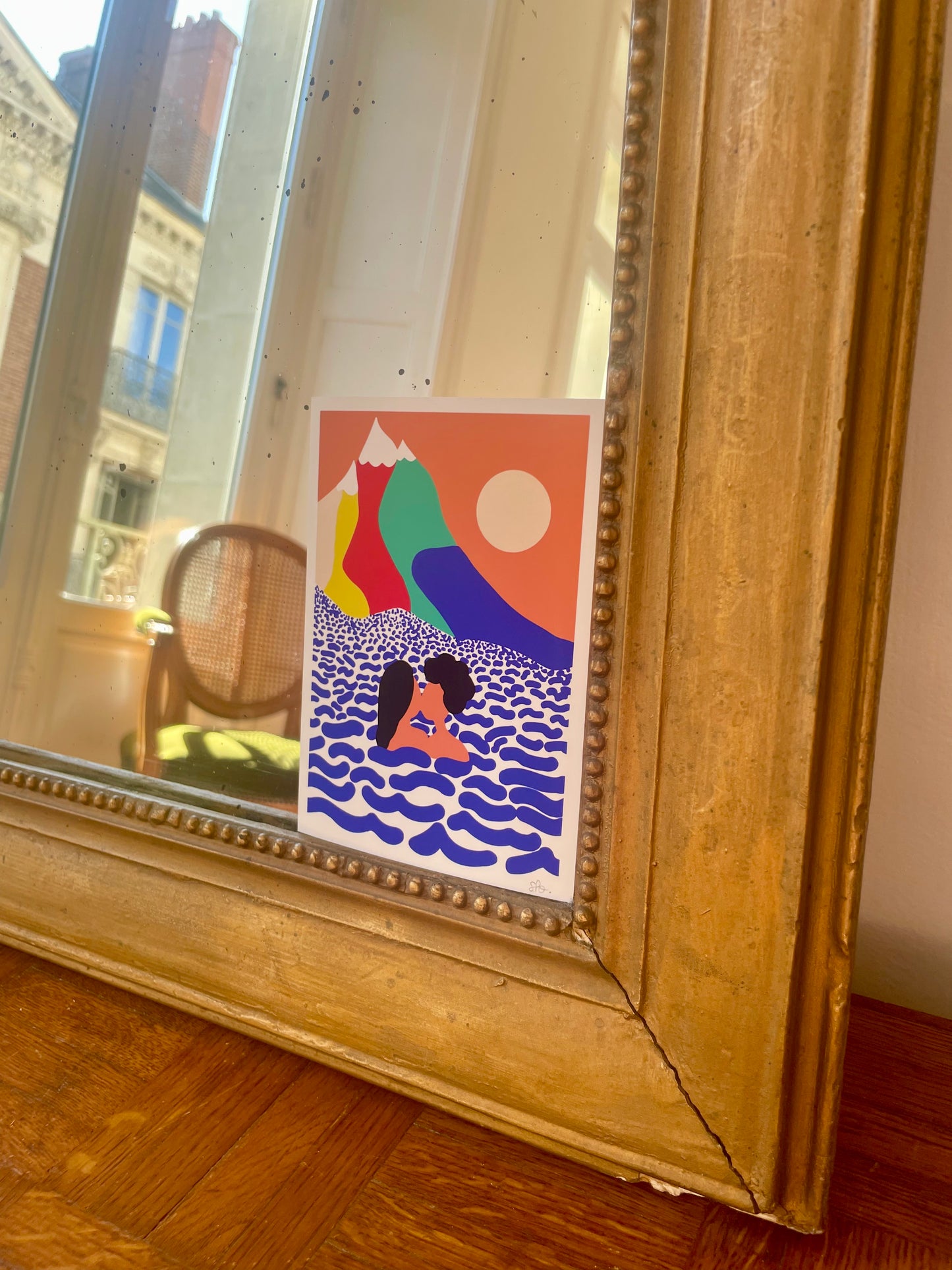 Miroir au mercure Louis XVI